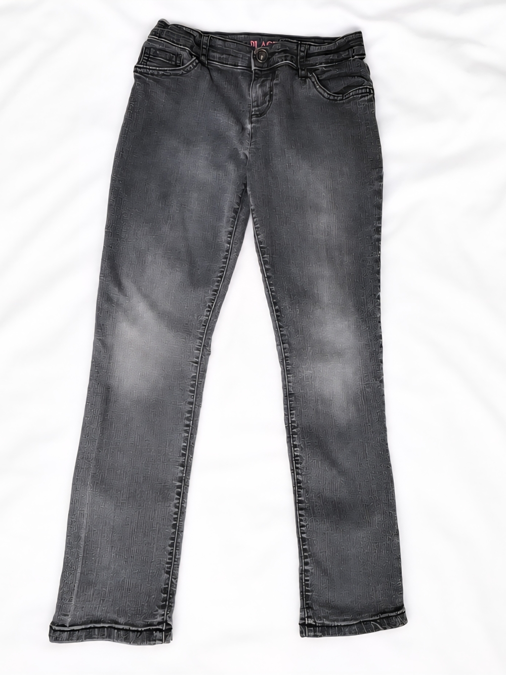 The Children's Place Girls Gray Washed Skinny Jeans Size 10